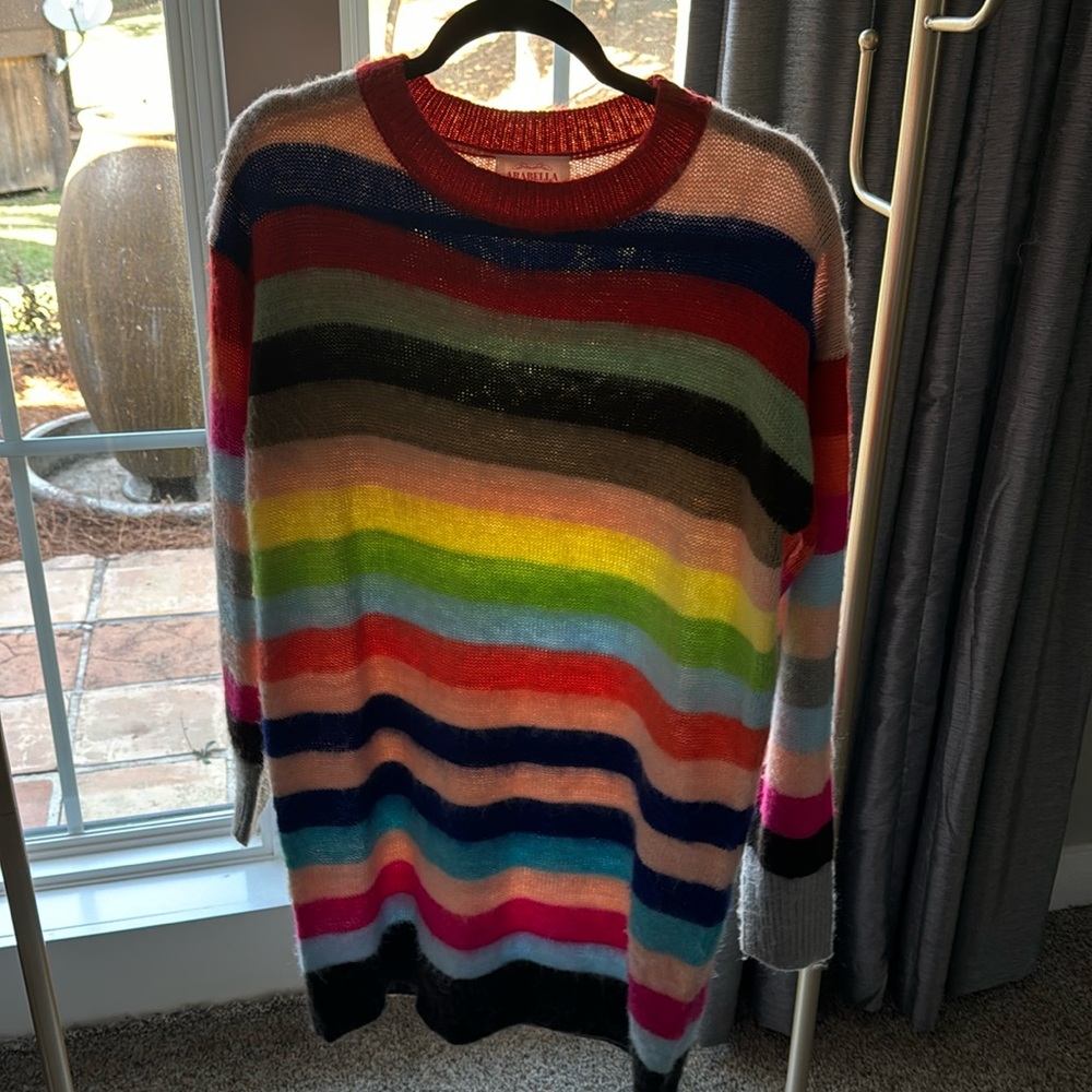 Large Arabella Striped Sweater Dress